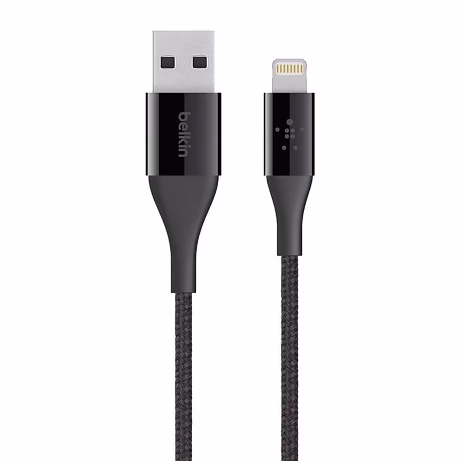 کابل تبدیل USB به لایتنینگ بلکین 1.2 متر مدل دوراتک F8J207bt04-BLK