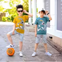 تیشرت شلوارک پسرانه دخترانه خرگوشی سایز 35 تا 50