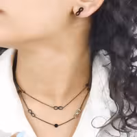 نیمست استیل 2ردیف رنگ ثابت طرح بینهایت کد 2656