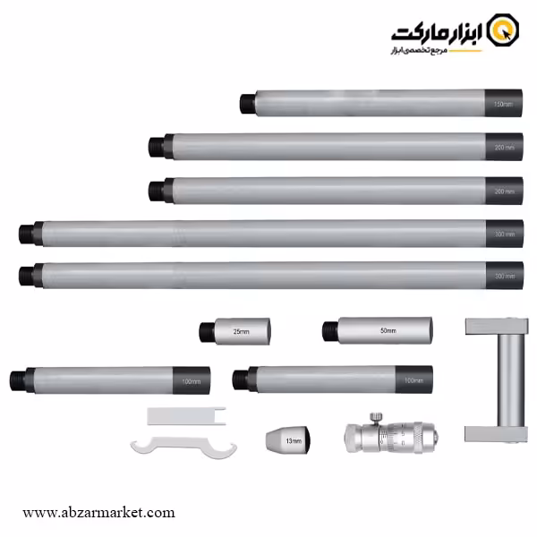 ست میکرومتر لوله داسکوا داخل سنج 1500-50 میلی متر مدل 8119-4311