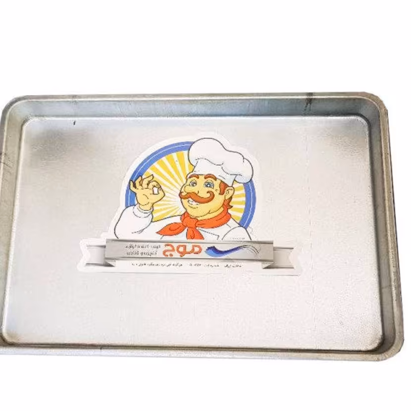 قالب موج مستطیل رولتی 25 در35 لبه 2 سانتی ابعاد با لبه های قالب  حدودا 28 در38 سانت  جنس گالوانیزه 