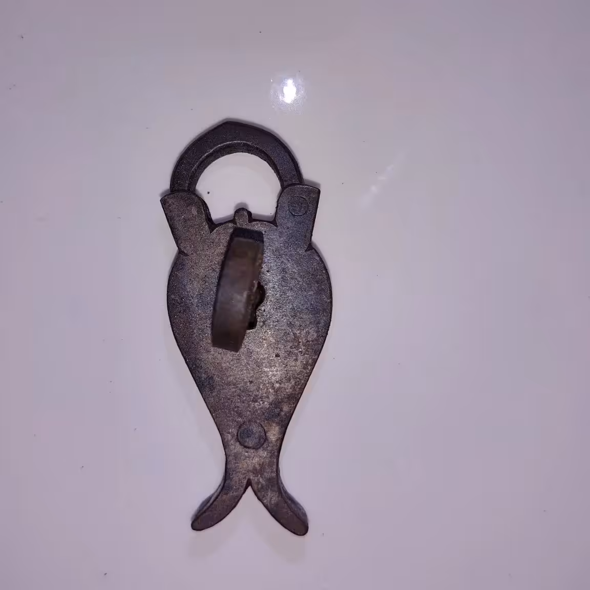 قفل فولادی کلکسیونی طرح ماهی 5 سانتی متر