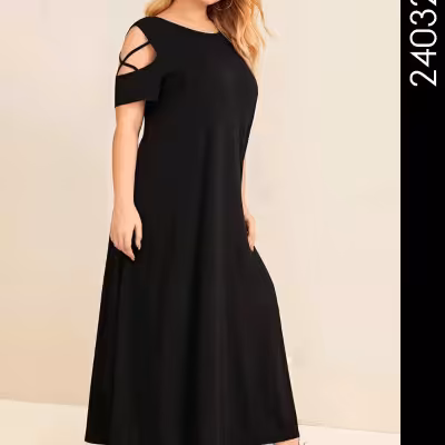 پیراهن‌ ماکسی سایز بزرگ پنبه 24032