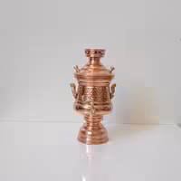 سماور مسی کوچک چکشی مینیاتوری طرح خمره ای نانو شده زنجانیها