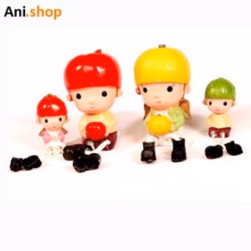 مجسمه فانتزی طرح خانواده مجموعه 4 عددی