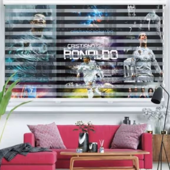 پرده زبرا چاپی طرح کودک