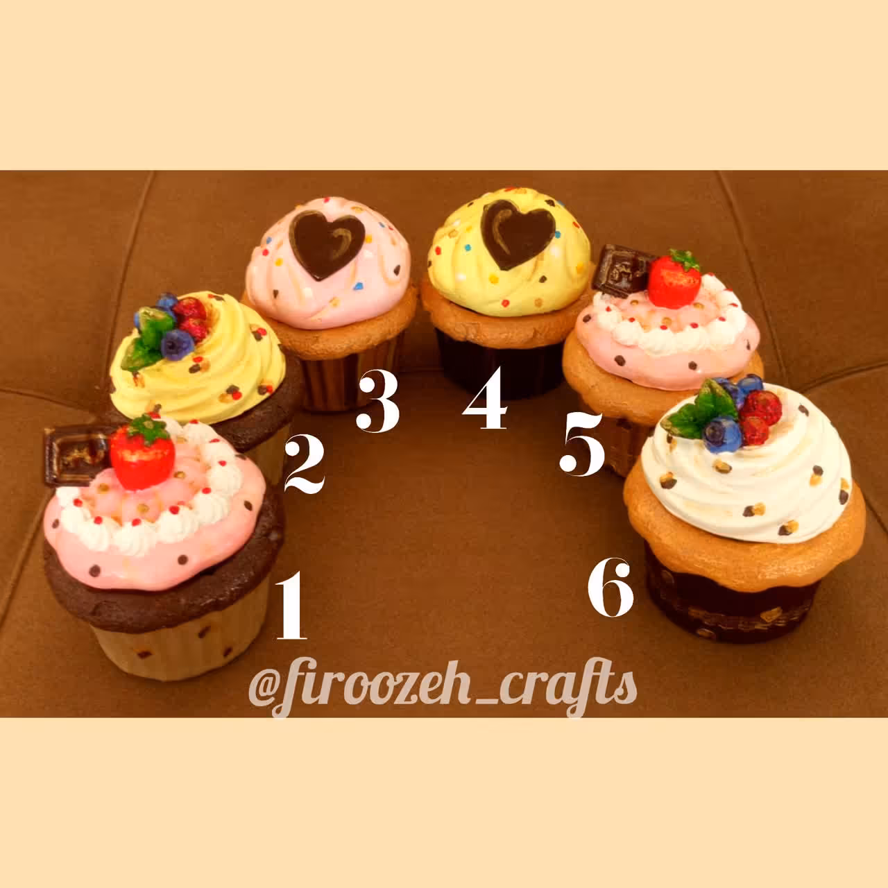 ظروف پذیرایی سفالی با طرح کاپ کیک