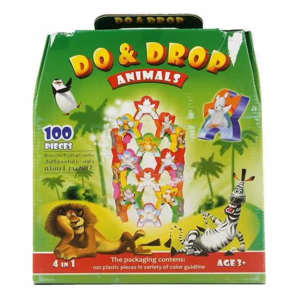 پک 3 عددی بچین و بریز حیوانات 100 قطعه