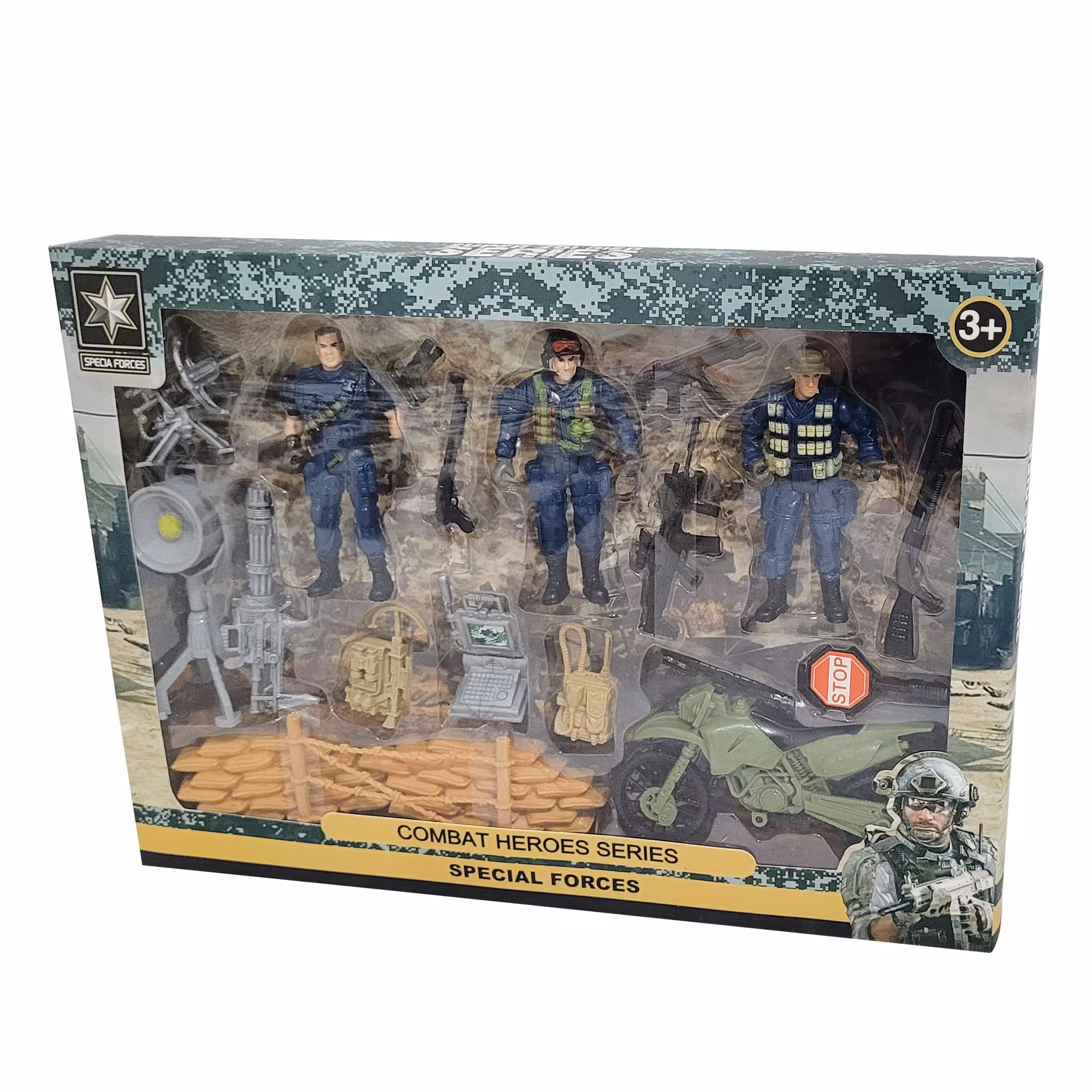 ست اسباب بازی جنگی سرباز ارتش کد 400