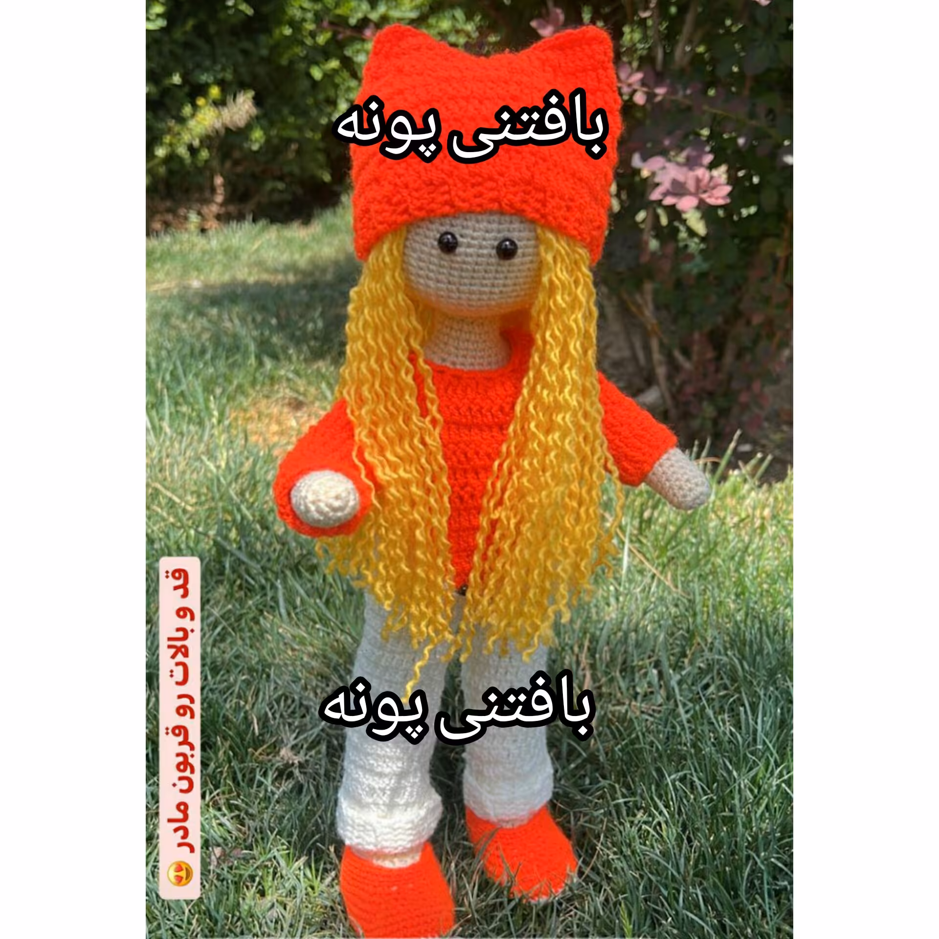 عروسک دختر روسی بافتنی بالباس روباه وگوزن ازدلبریش بهتون نگم.قابلیت ایستایی داره .سرچرخشی داره سرو بدن کامل مفتول گذار