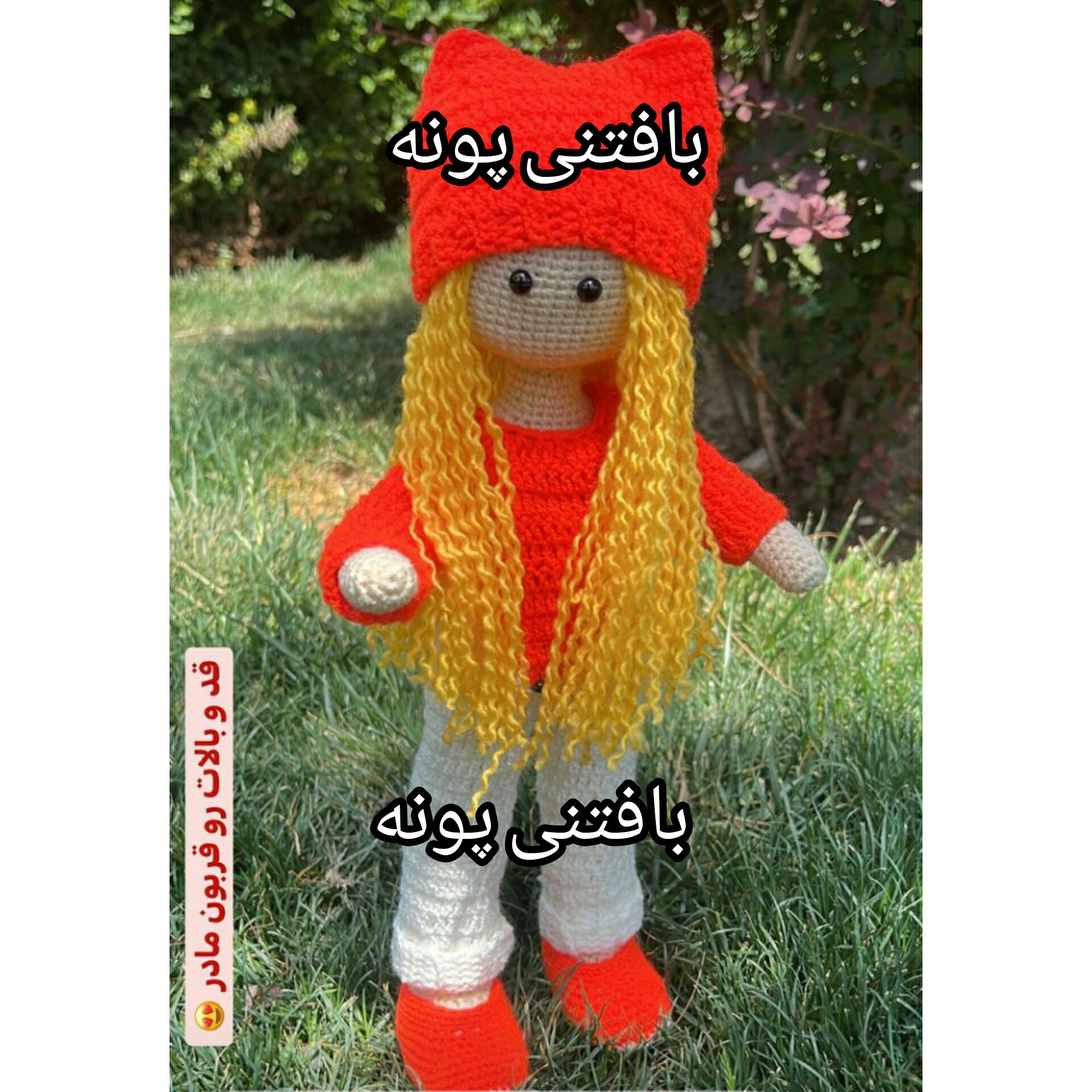 عروسک دختر روسی بافتنی بالباس روباه وگوزن ازدلبریش بهتون نگم.قابلیت ایستایی داره .سرچرخشی داره سرو بدن کامل مفتول گذار