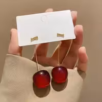 گوشواره گیلاس (با جعبه جواهر)