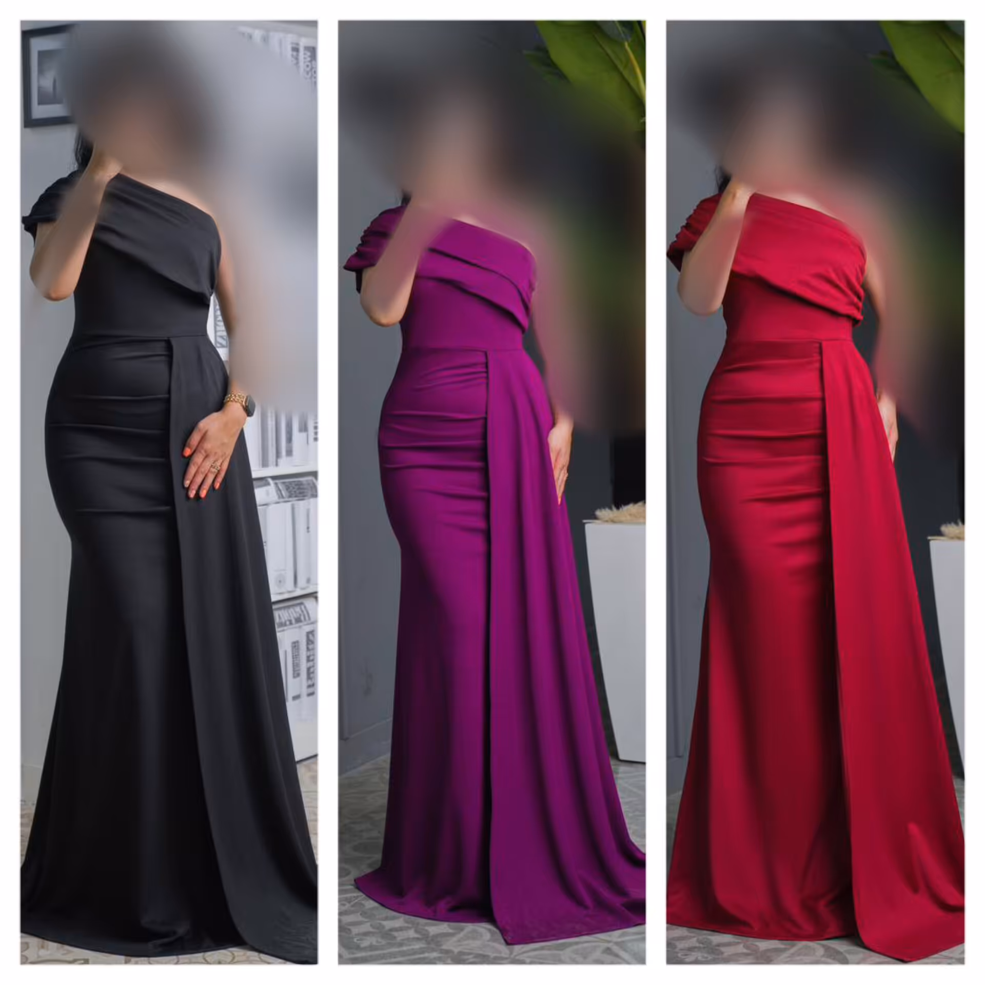 ماکسی مجلسی شیک مدل روناک با جنس کرپ کش و سایزبندی 36 تا 50 (قبل از سفارش از غرفه دار موجودی گرفته شود)