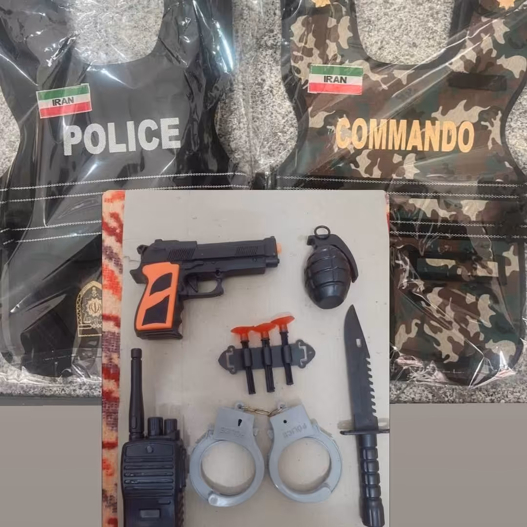 اسباب بازی جلیقه پلیس با وسایل جانبی 