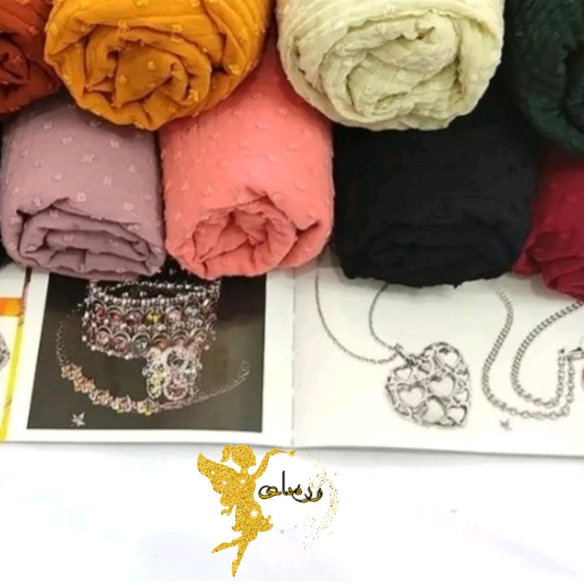 شال حریرپلیسه اشکی