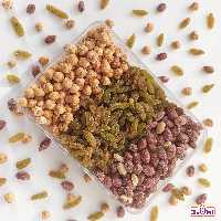 نخودچی کشمش بادام زمینی یک کیلویی اعتماد تازه و اعلا نخود چی کشمش