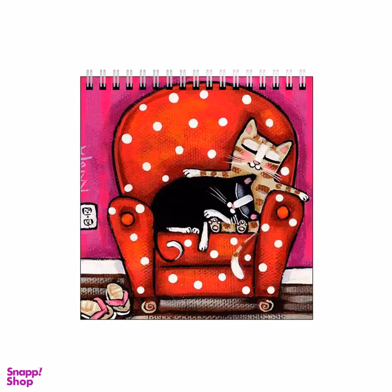 دفتر طراحی طرح گربه روی مبل نشیمن کد 6773350