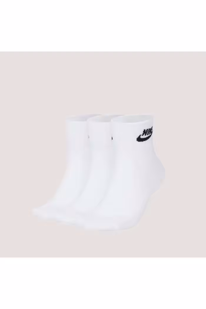 جوراب سفید مردانه و زنانه های سبک وزن 100 مچ پا 42 46 X3 Nike