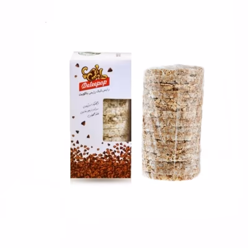 رایس کیک رژیمی باکویت دلی پاپ 100 گرمی (اسنک برنجی بدون گلوتن)