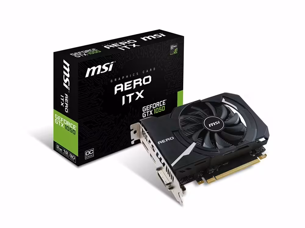 کارت گرافیک ام اس آی GTX 1050 AERO ITX 2G OC