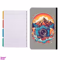 کلاسور طرح دوربین فانتزی کد 281 به همراه کاغذ کلاسور