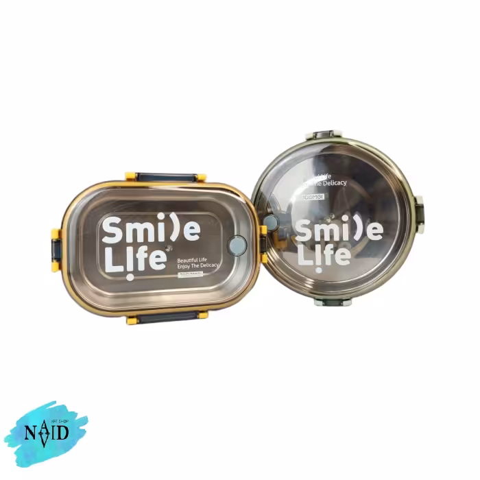 ظرف غذا داخل استیل تدمای مدل Smile Life دایره کد 6521