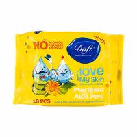 دستمال مرطوب نرم کننده و پاک کننده 20 عددی دافی Dafi