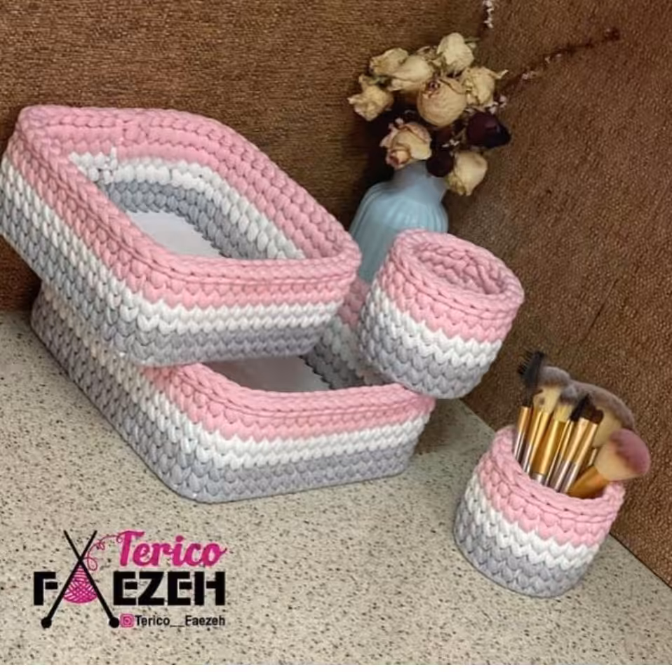 سبد نظم دهنده لوازم ارایش و بهداشتی و سیسمونی در رنگبندی مختلف
