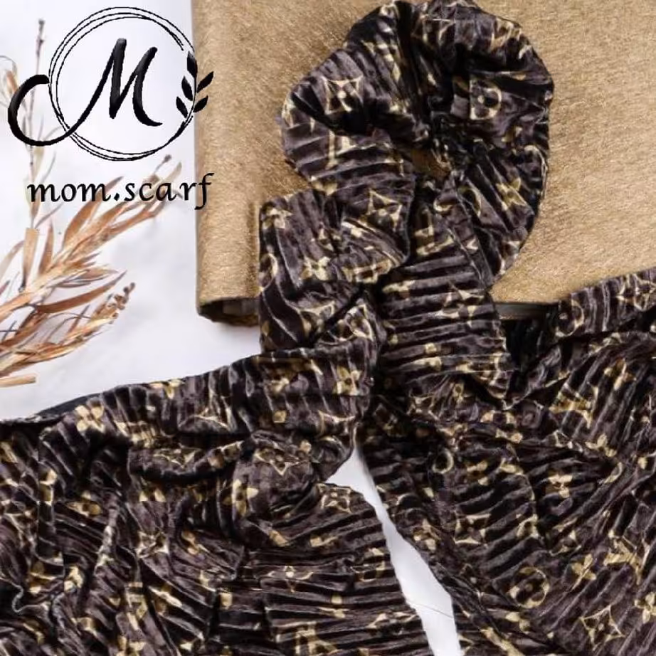 شال مزونی پلیسه مخمل