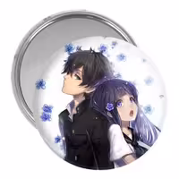 آینه جیبی خندالو مدل چیتاندا و اورکی انیمه هیوکا Hyouka کد 17115