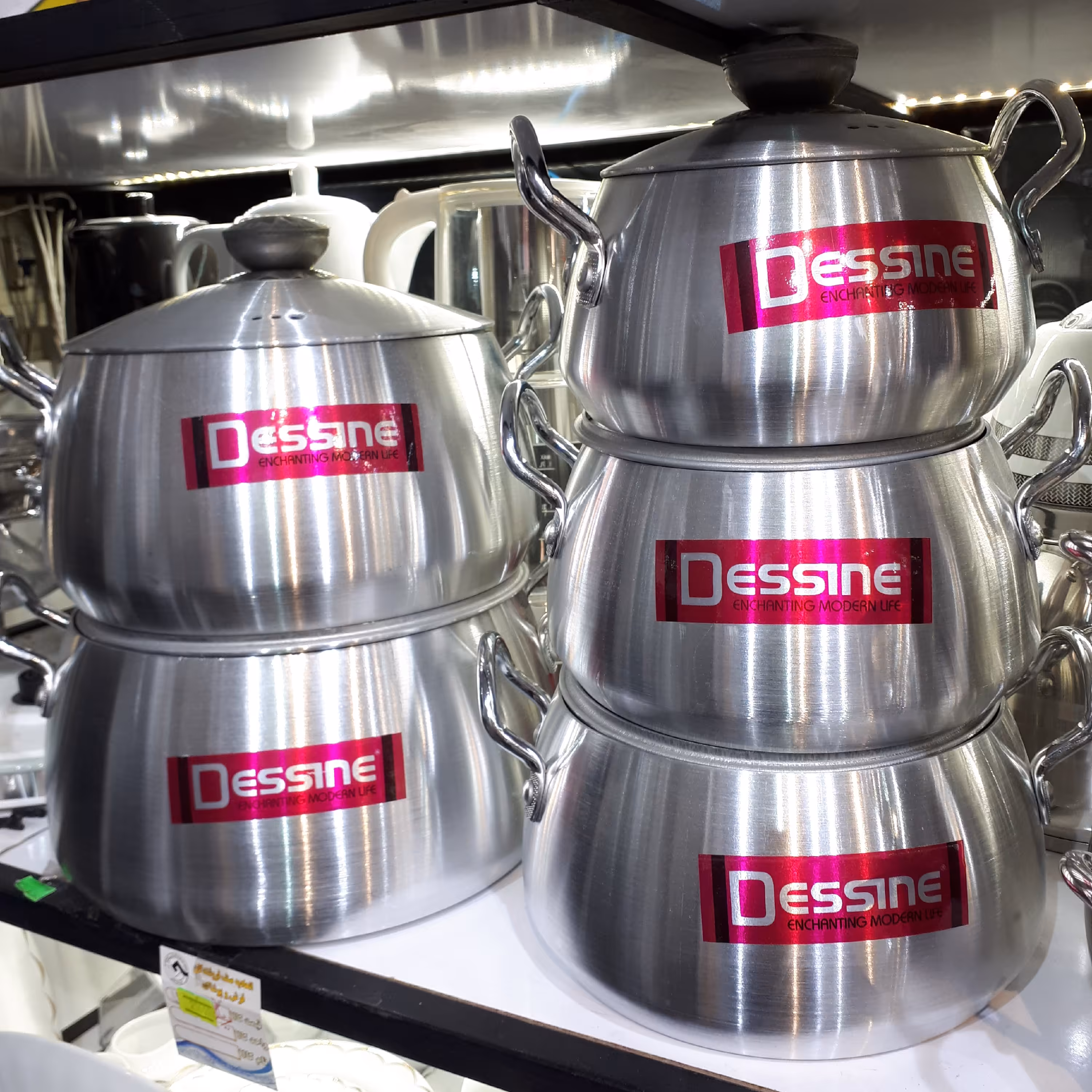 سرویس قابلمه 10 پارچه روحی مارک دسینی اصلی در سایز های 16  18  20  22  24 در لوازم خانگی کاج 