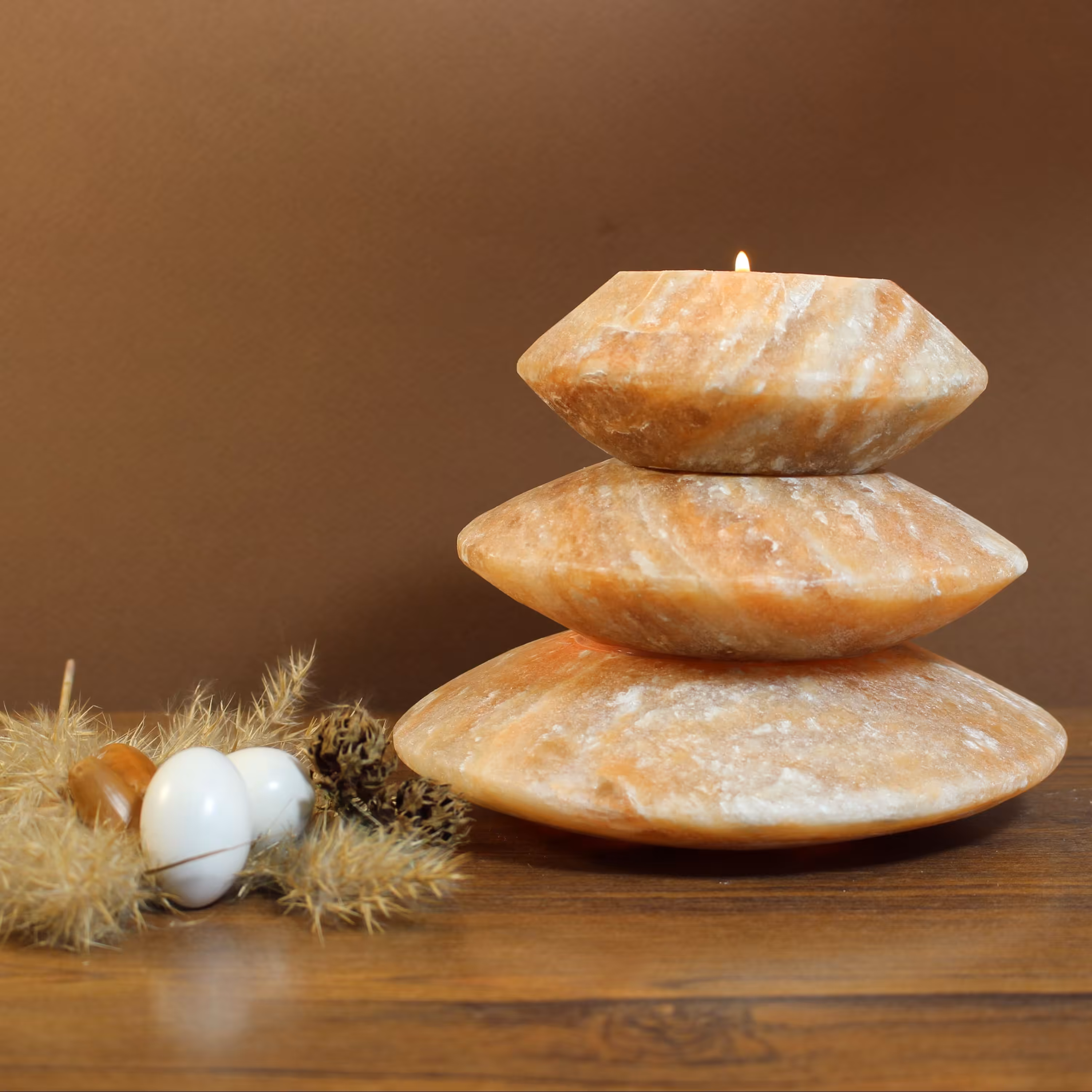 آباژور سنگ نمک مدل کلاسیک کد14