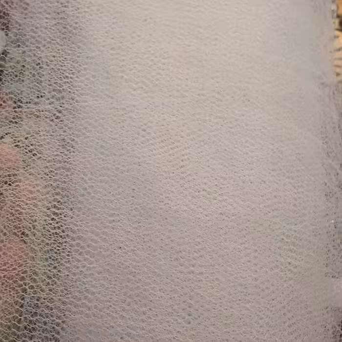 تور ساده سفید مخصوص تزیینات 5 یاردی