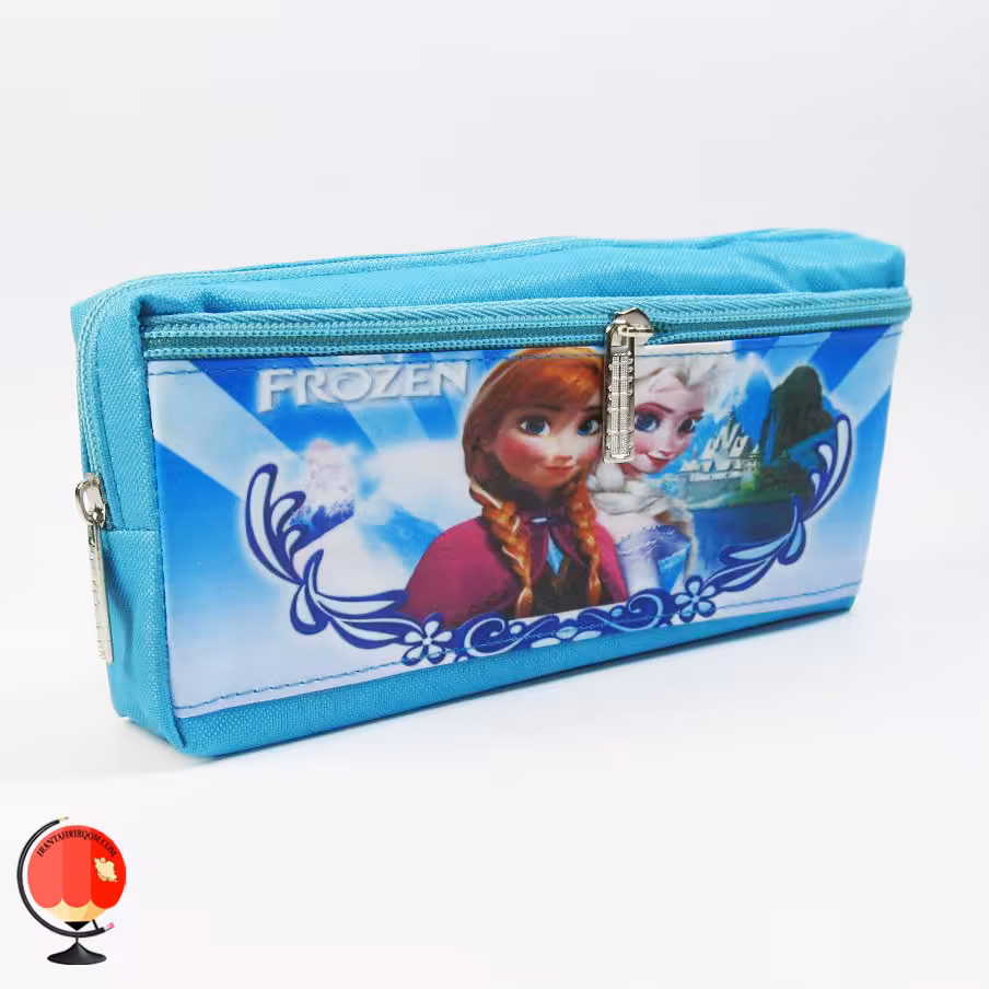 جامدادی دخترانه دوزیپ طرح آنا و السا