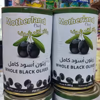 زیتون سیاه قوطی 4 کیلو 300 گرمی دونه ریز (500_400)اسپانیا