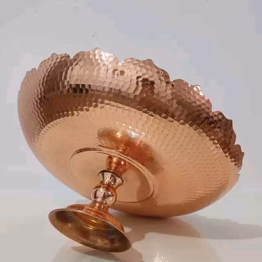 میوه خوری مسی ، پایه دار ، قطر 27، نانو شده داخل قلع 