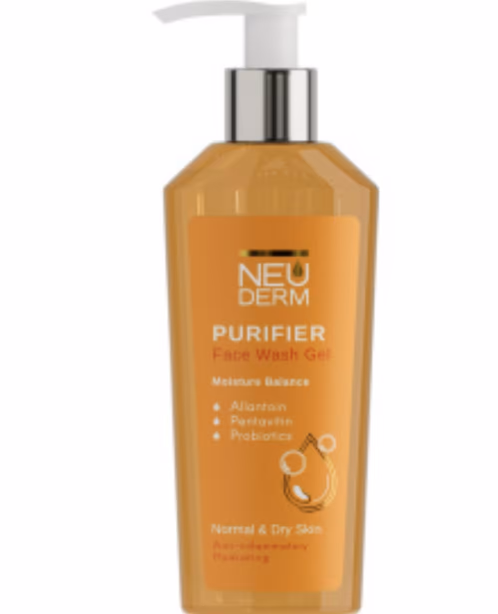 ژل شستشوی صورت نرمال تا خشک 200میل نئودرم