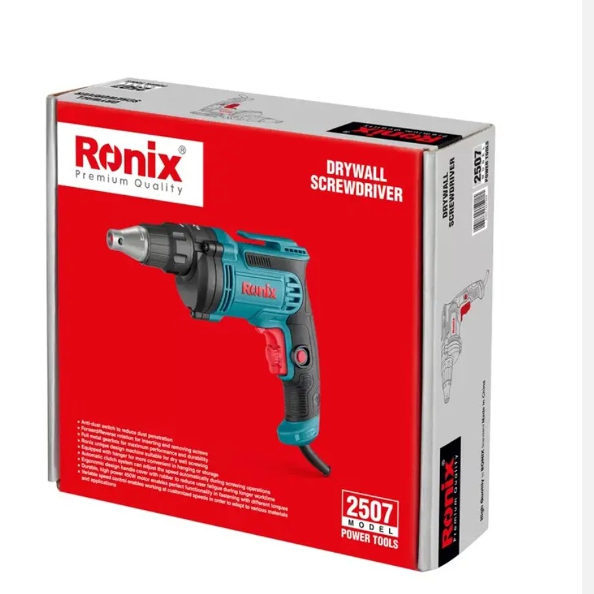پیچ گوشتی برقی کناف کاری رونیکس مدل 2507