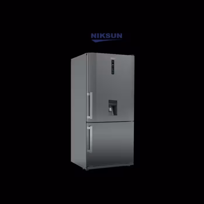 نیکسان یخچال و فریزر با یخساز اتوماتیک مدل RF8410N-E2 ICE استیل (هزینه ارسال بصورت پس کرایه و برعهده خریدار محترم هست)  