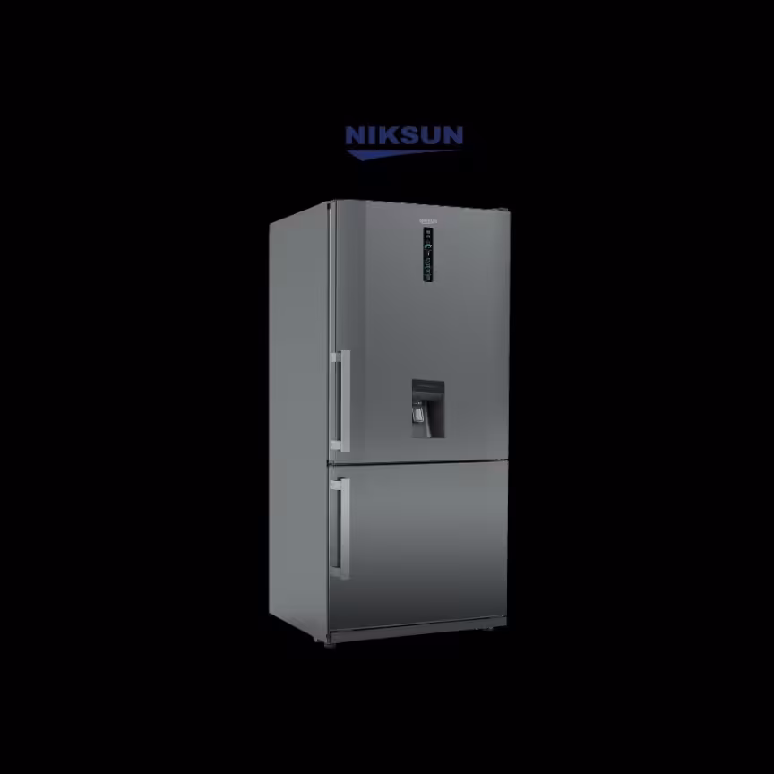 نیکسان یخچال و فریزر با یخساز اتوماتیک مدل RF8410N-E2 ICE استیل (هزینه ارسال بصورت پس کرایه و برعهده خریدار محترم هست)  