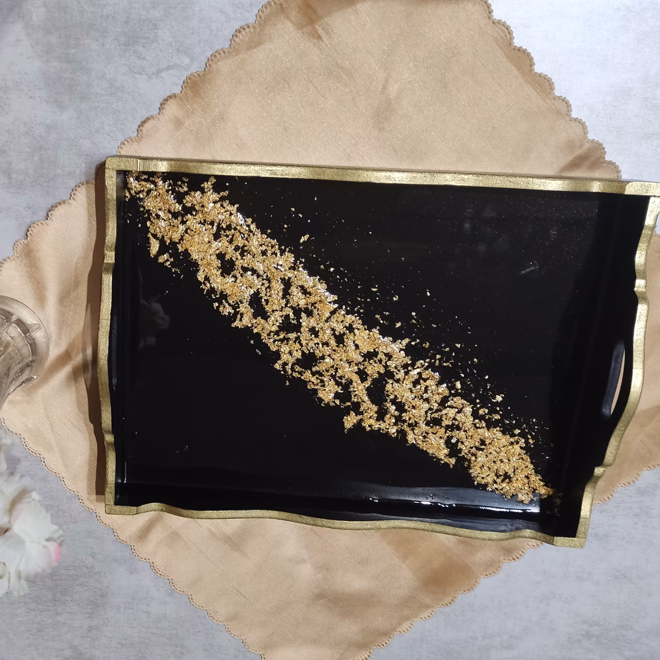 سینی چوبی رزینی 