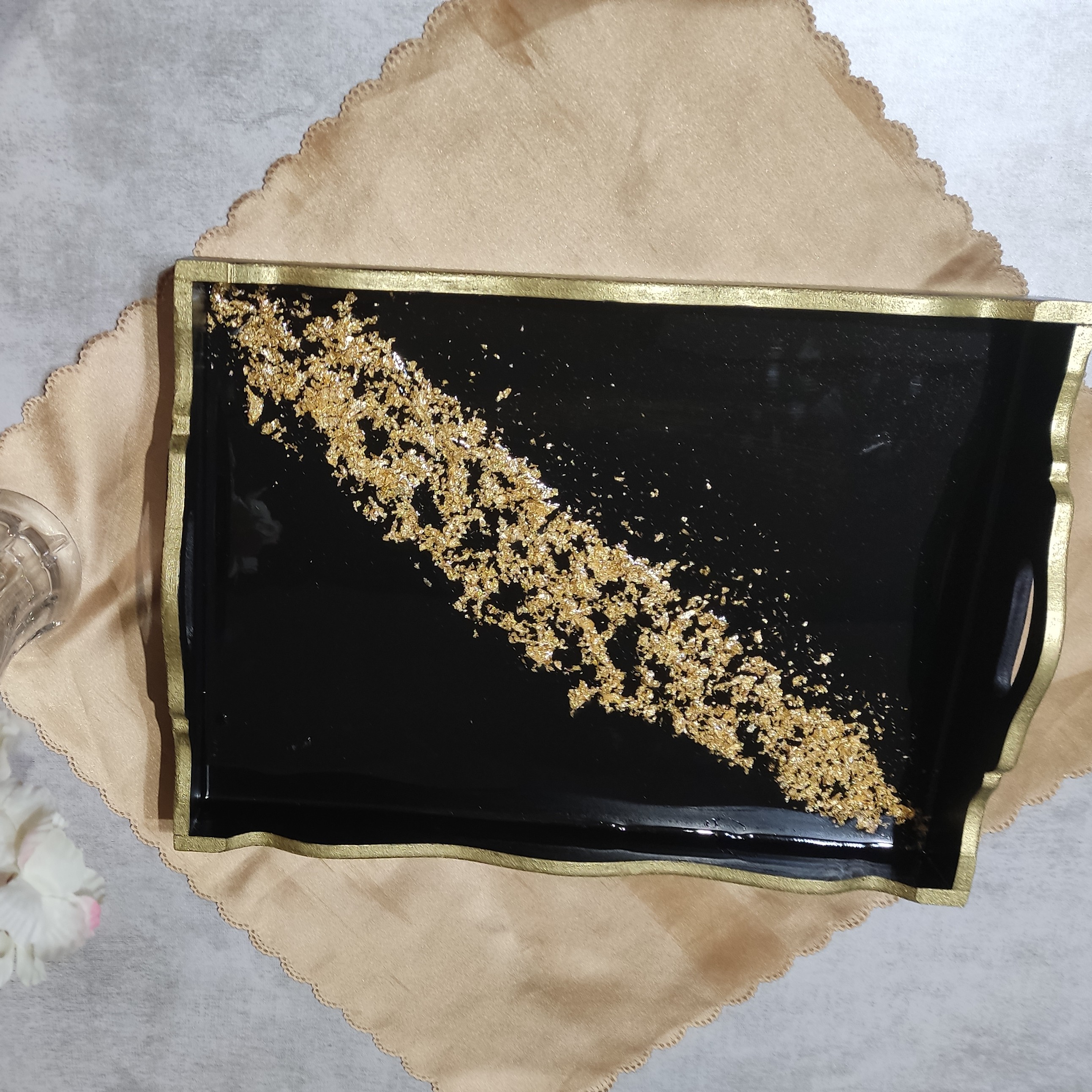 سینی چوبی رزینی