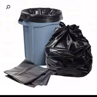 کیسه زباله درجه 1 مشکی بسته 25 کیلویی در ابعاد مختلف