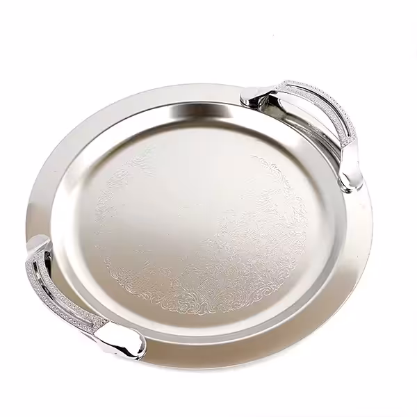 سینی گرد استیل