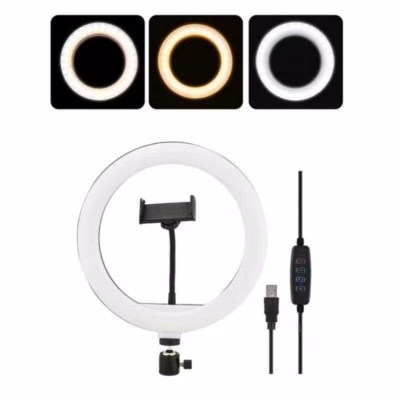 رینگ لایت مدل  DSTN2000 دارای سه رنگ مهتابی  سفید  زرد  