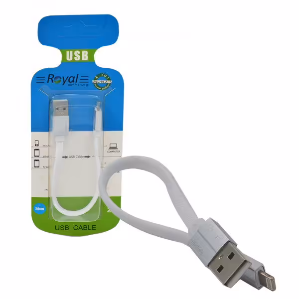 کابل آیفون (lightning) پاور بانکی رویال (Royal) مدل RPA-128

