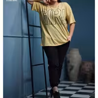 ست تیشرت لانگ و شلوار میکرو وارداتی 