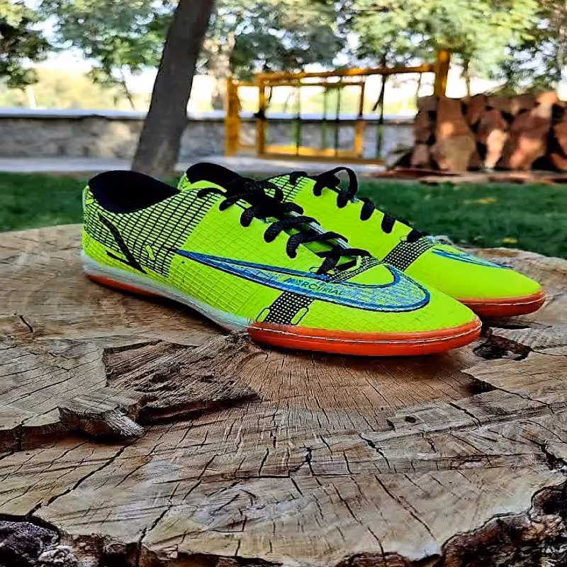 کفش ورزشی فوتسال سالنی مرکوریال نایک سبز مردانه و پسرانه سایز 40 تا 45