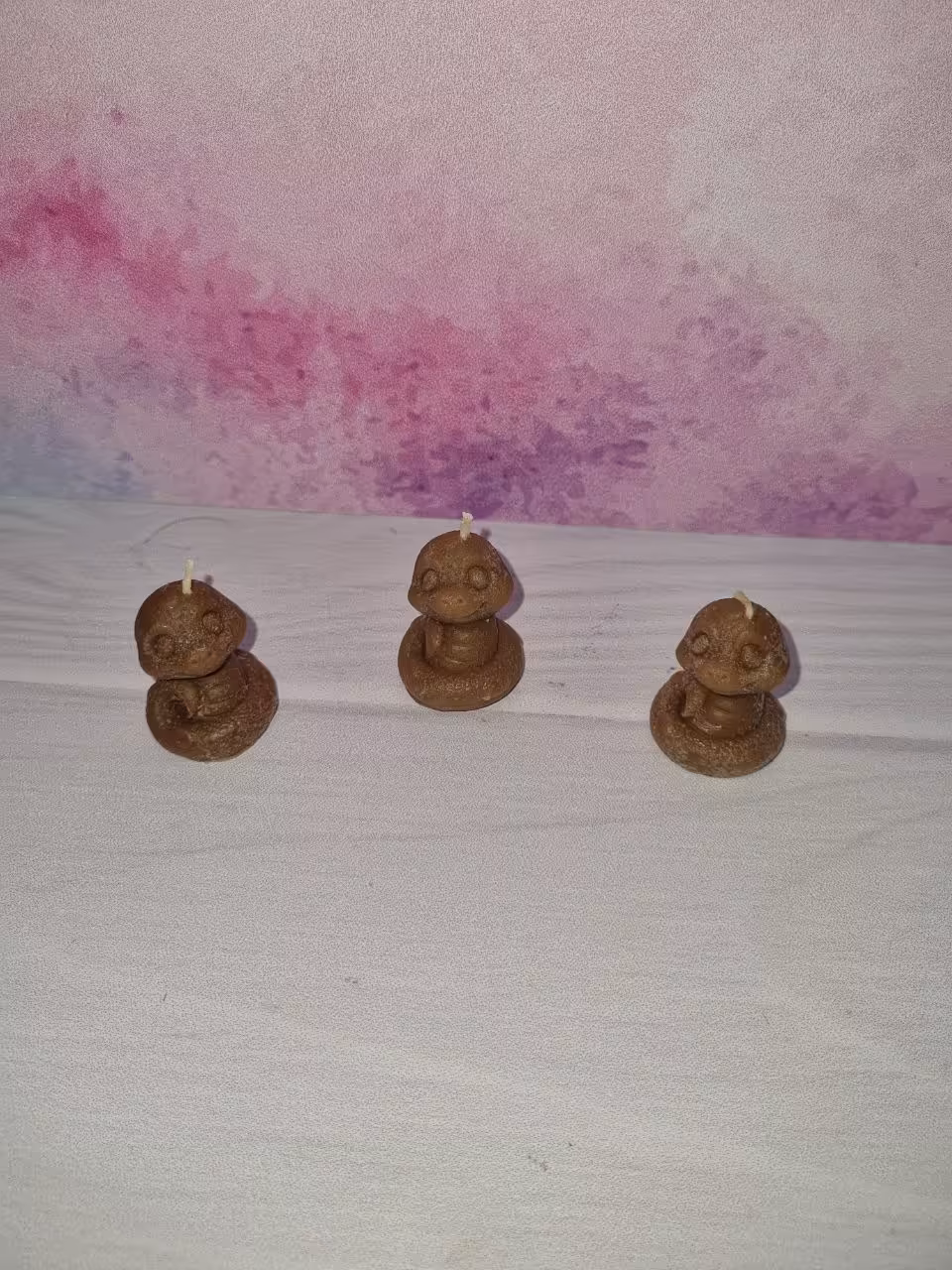 شمع دست ساز طرح مار سال جدید 1404 گیفت نوروزی