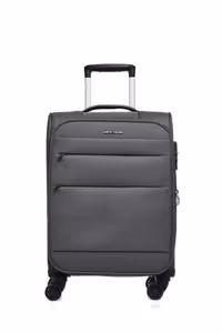 چمدان و ساک خاکستری مردانه زنانه 04pc4200 03 آنتراسیت اندازه کابین اورجینال Pierre Cardin